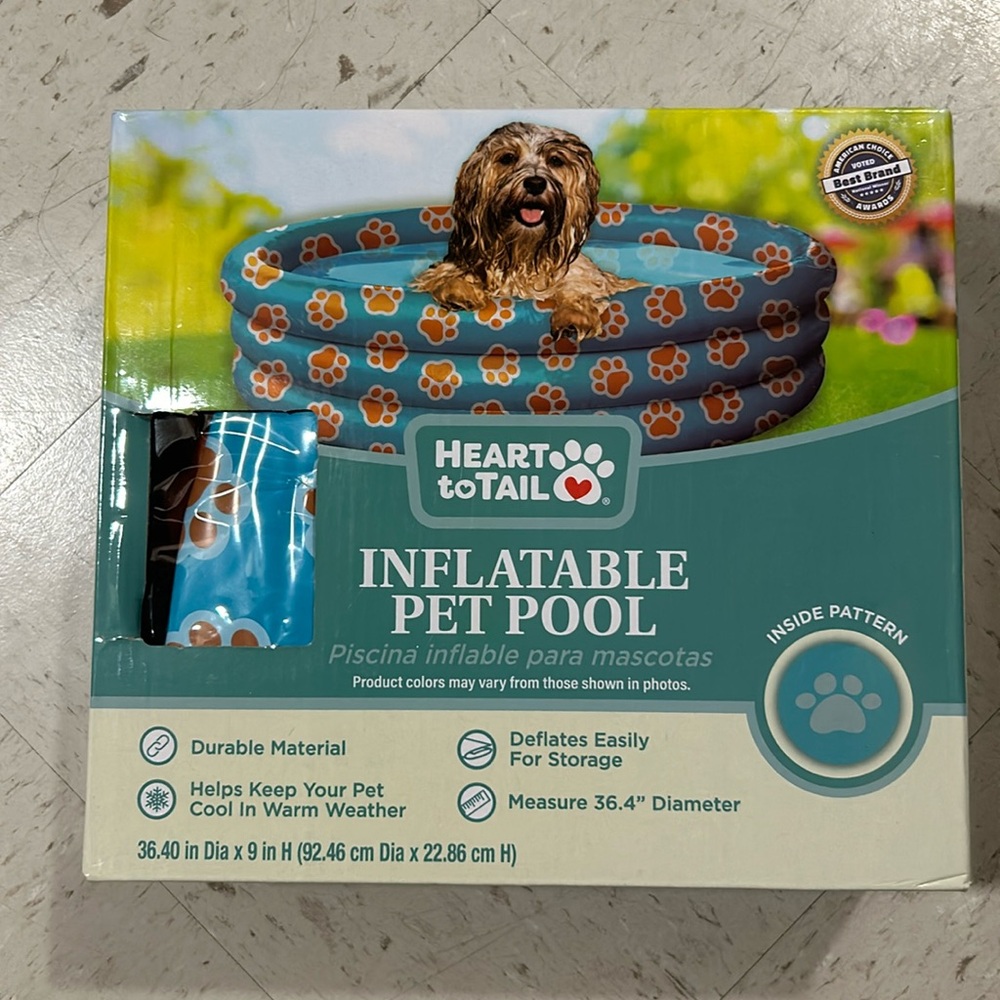 Brand New Inflatable Pet Pool